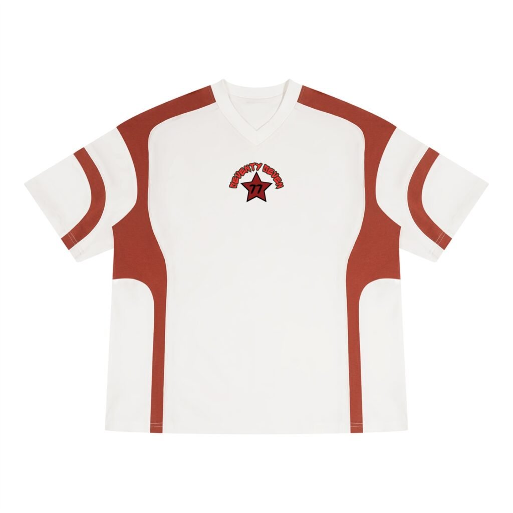 District Urbain – T-shirt Signature Bicolore à Col V - States 77