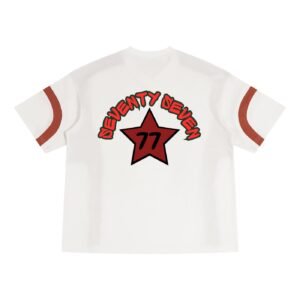District Urbain – T-shirt Signature Bicolore à Col V – States 77