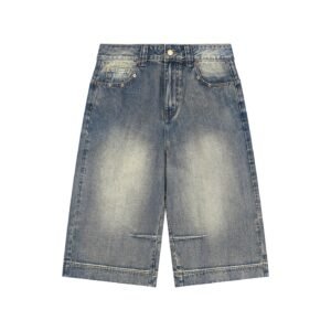 District Urbain – Short Baggy en Denim Délavé